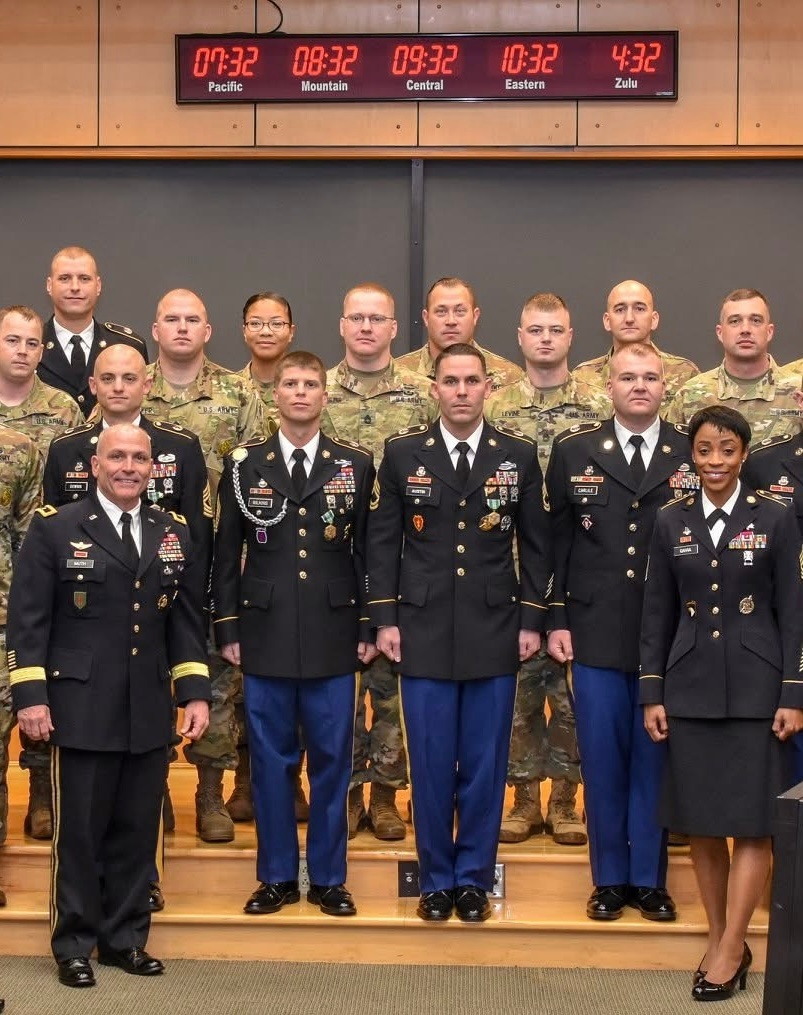 CSM Wilkins at Sergeant Major Academy