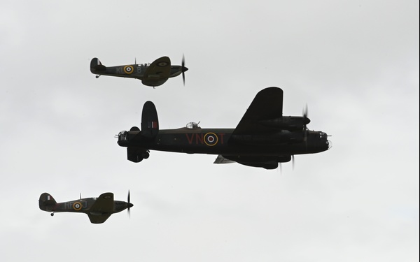 Ellsworth B-1B Lancer displayed at RIAT 2025