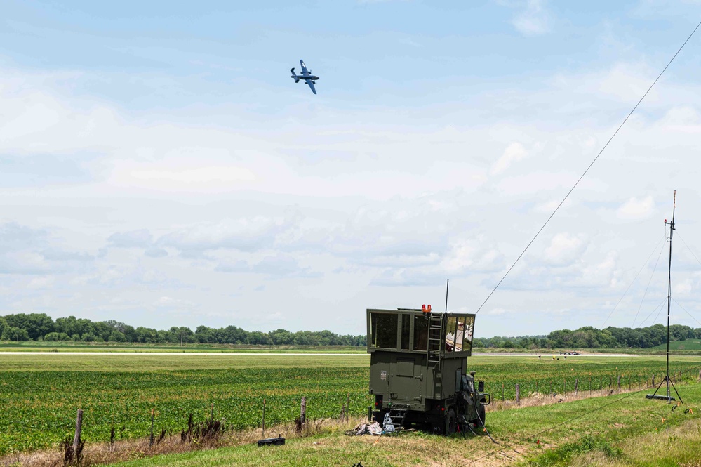Missouri Guard Airmen Manage Skies Over Tarkio Air Show