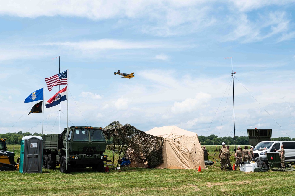 Missouri Guard Airmen Manage Skies Over Tarkio Air Show