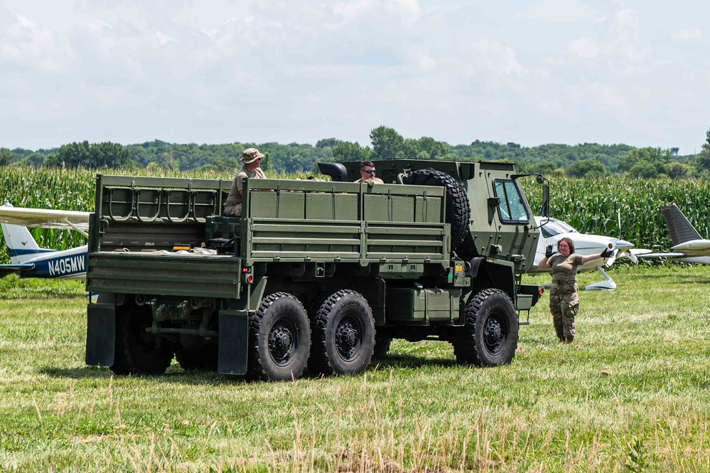Missouri Guard Airmen Manage Skies Over Tarkio Air Show