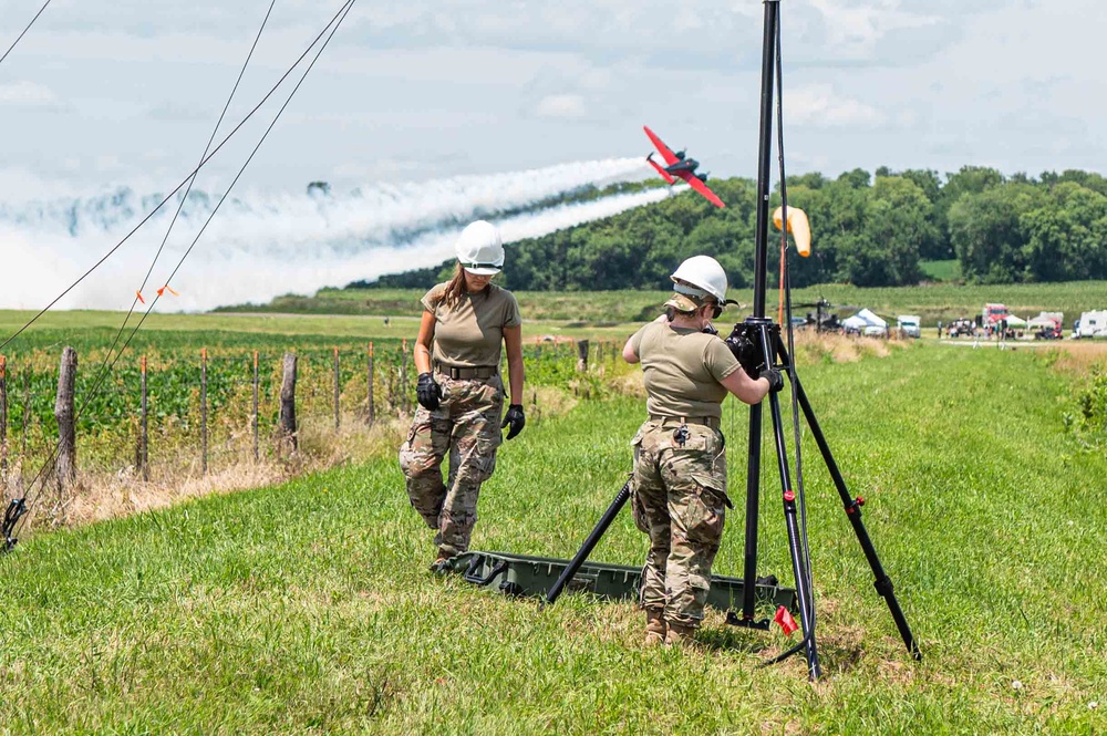 Missouri Guard Airmen Manage Skies Over Tarkio Air Show