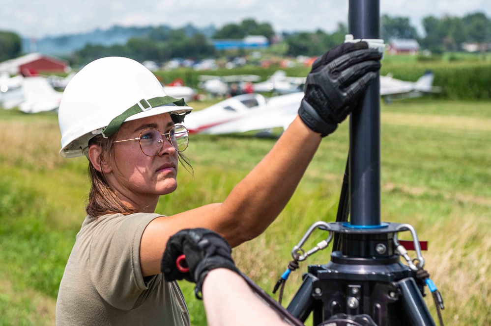 Missouri Guard Airmen Manage Skies Over Tarkio Air Show
