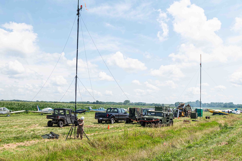 Missouri Guard Airmen Manage Skies Over Tarkio Air Show