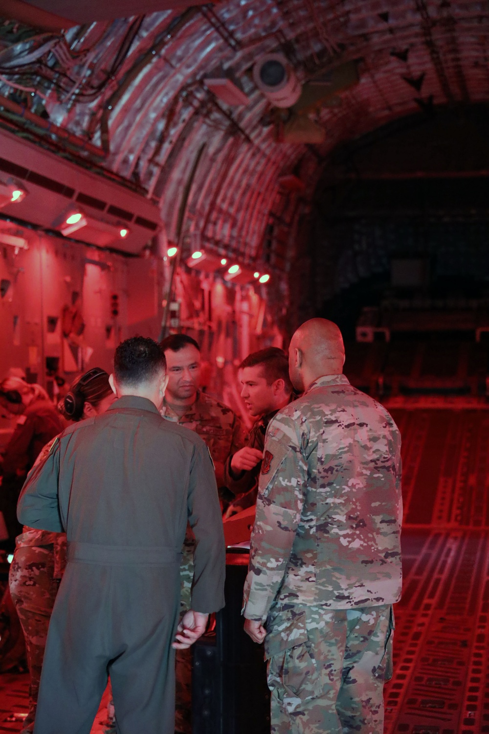 Fourth Air Force Command Chief C-17 Flight