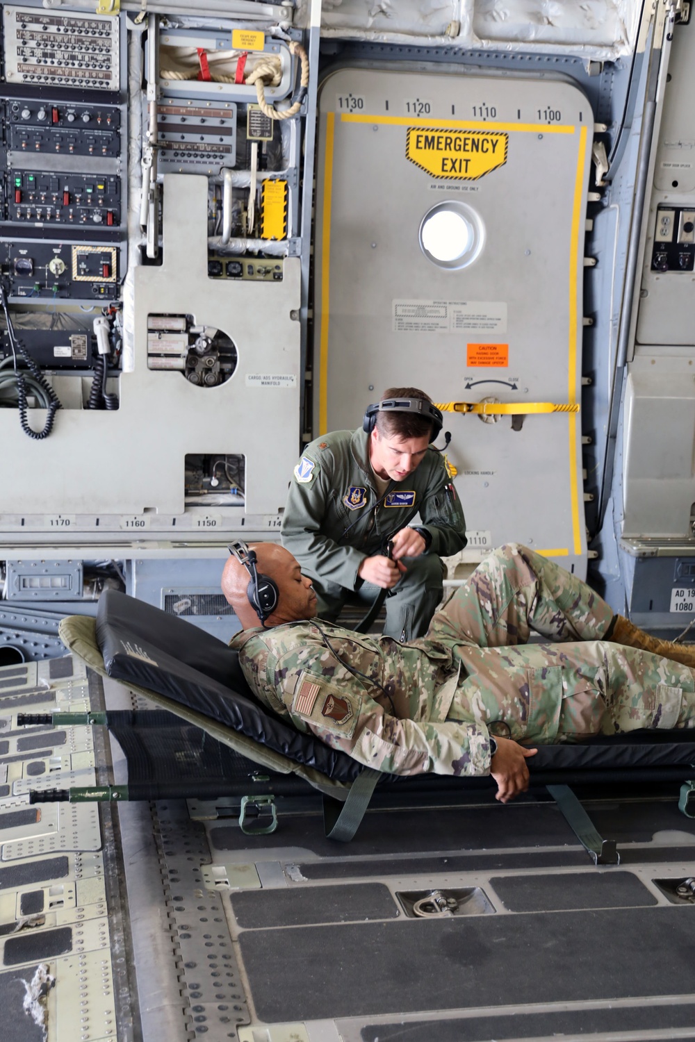 Fourth Air Force Command Chief C-17 Flight