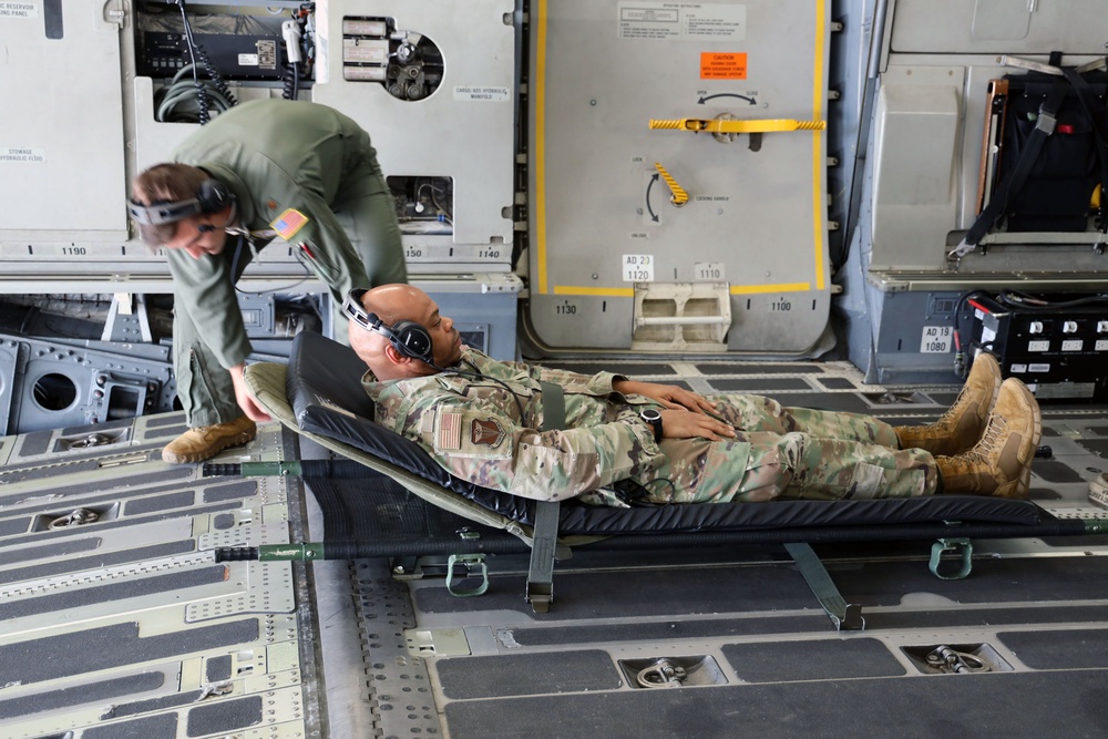 Fourth Air Force Command Chief C-17 Flight