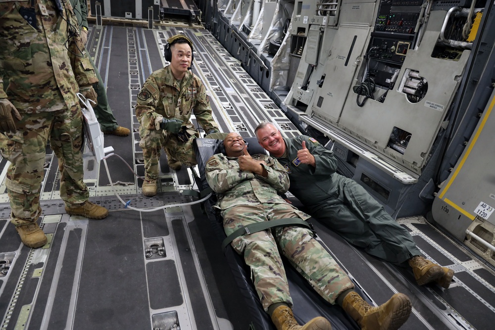 Fourth Air Force Command Chief C-17 Flight