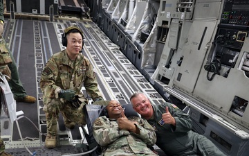 Fourth Air Force Command Chief C-17 Flight