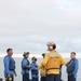 Coast Guard Cutter Escanaba and Air Station Elizabeth City crew members conduct helicopter-ship qualification training in the Chesapeake Bay