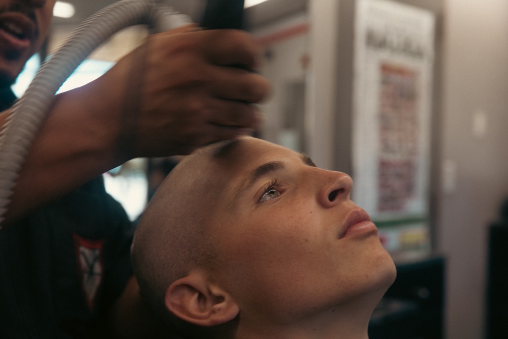 Charlie Company PX and Haircut Call