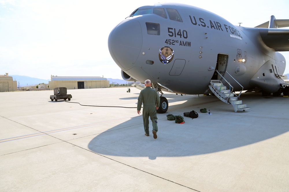 Fourth Air Force Commander C-17 Flight