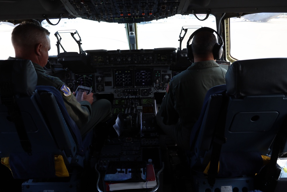 Fourth Air Force Commander C-17 Flight