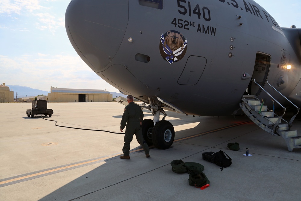 Fourth Air Force Commander C-17 Flight