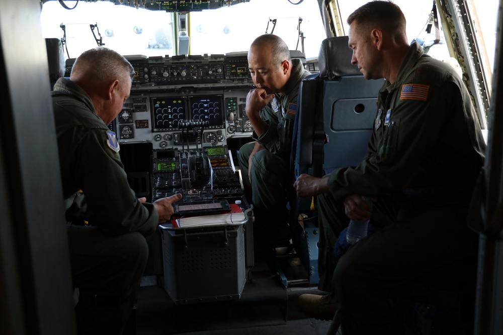 Fourth Air Force Commander C-17 Flight
