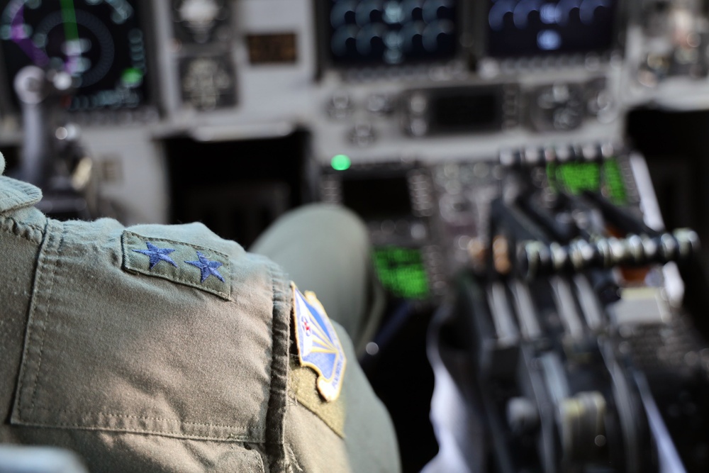 Fourth Air Force Commander C-17 Flight
