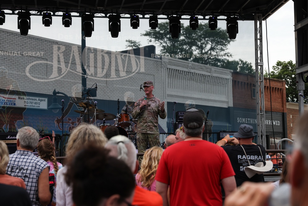 Iowa National Guard joins RAGBRAI 2025 opening ceremony in Orange City