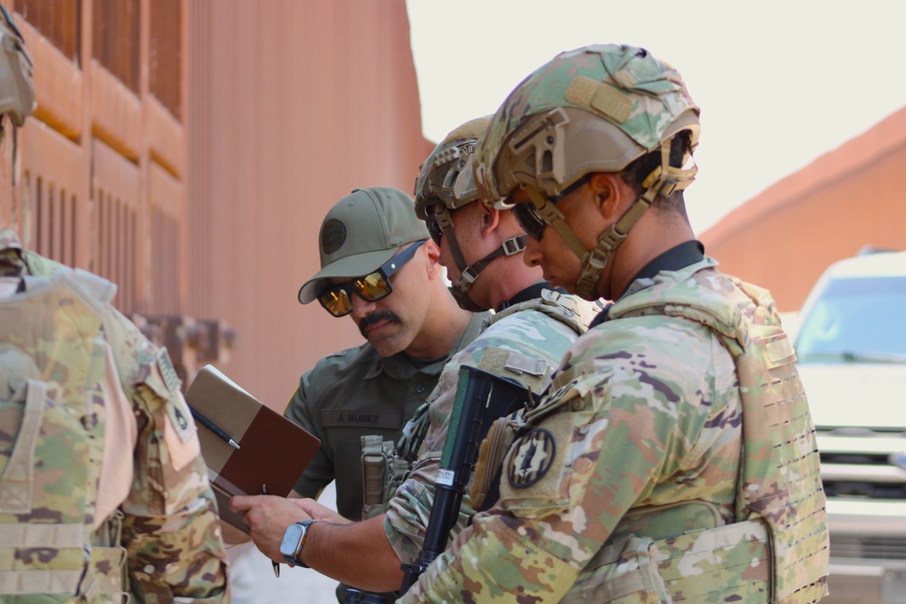 U.S. and Mexican military mirror patrol efforts along southern border