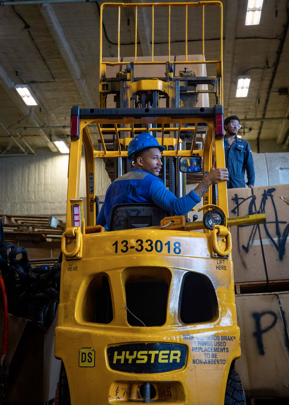 USS Gerald R. Ford (CVN 78) Operate Hangar Bay Machinery