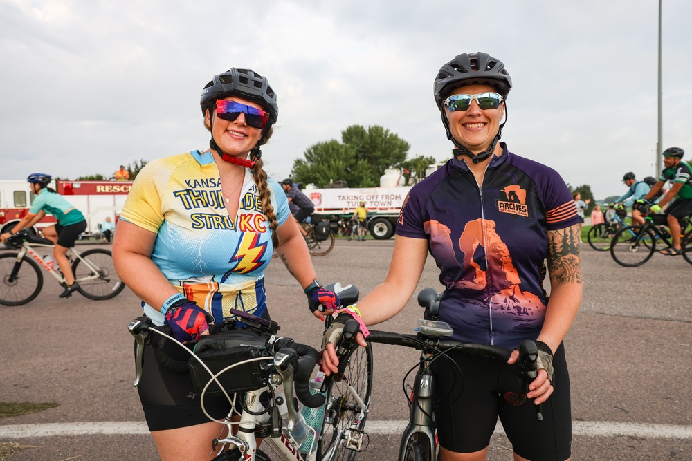 Iowa National Guard members ride in RAGBRAI 2025