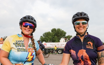 Iowa National Guard members ride in RAGBRAI 2025
