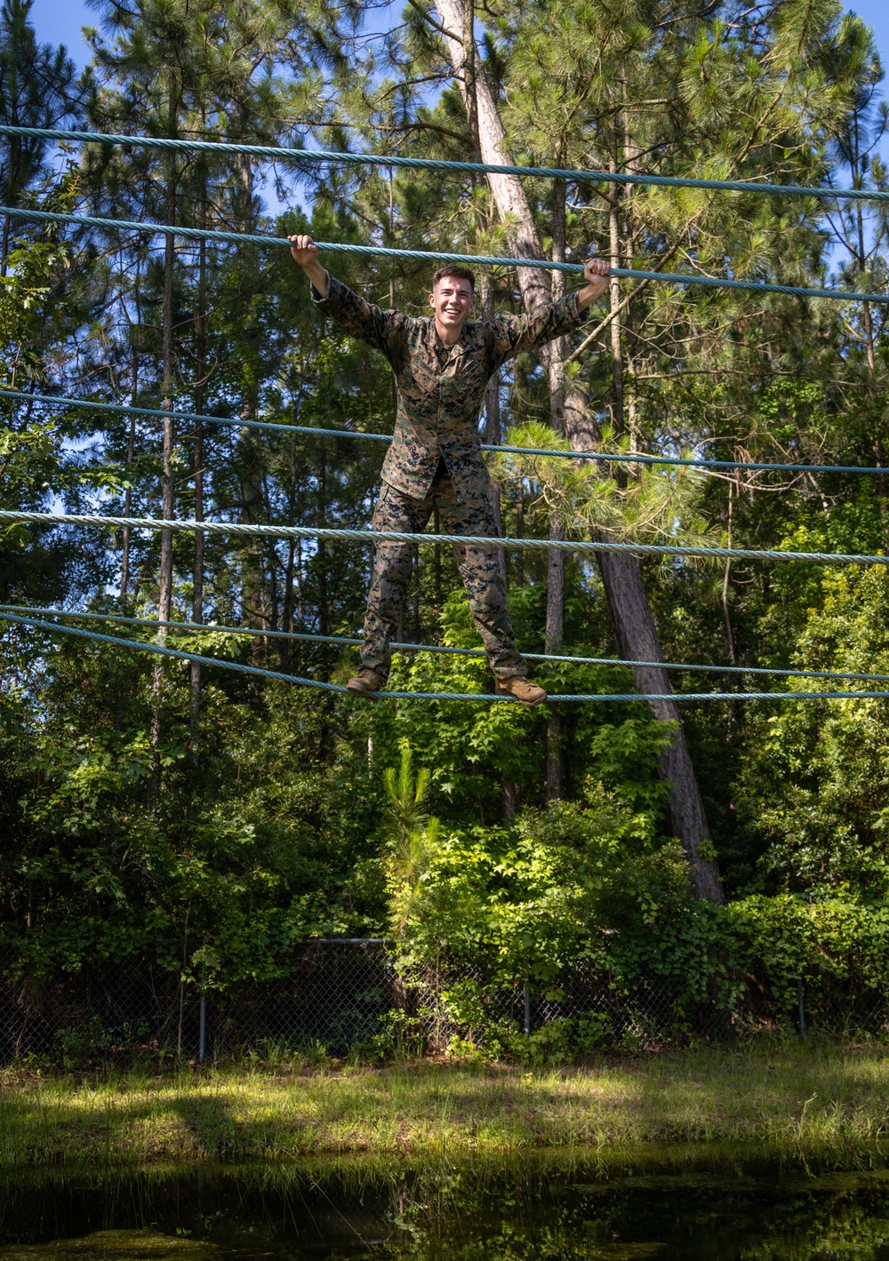 Cpls School class 6-25 conducts confidence course