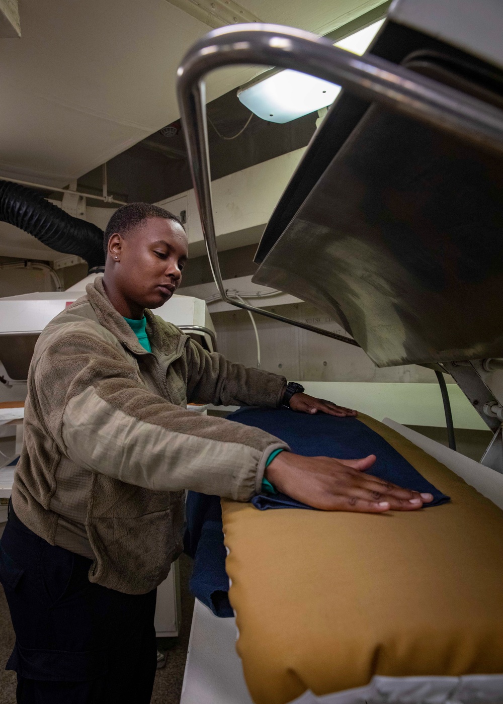 USS Gerald R. Ford (CVN 78) Sailor Irons Laundry