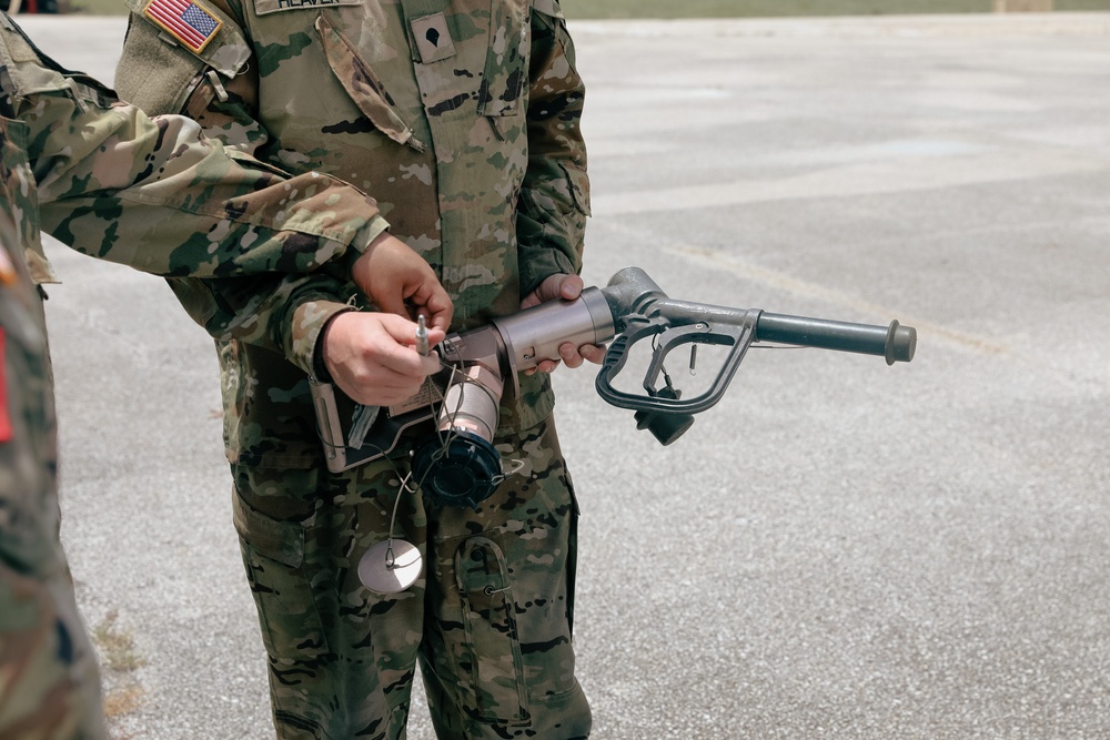 2-227th Aviation Regiment Commander visits Forward Arming and Refueling Point crews for Aerial Gunnery