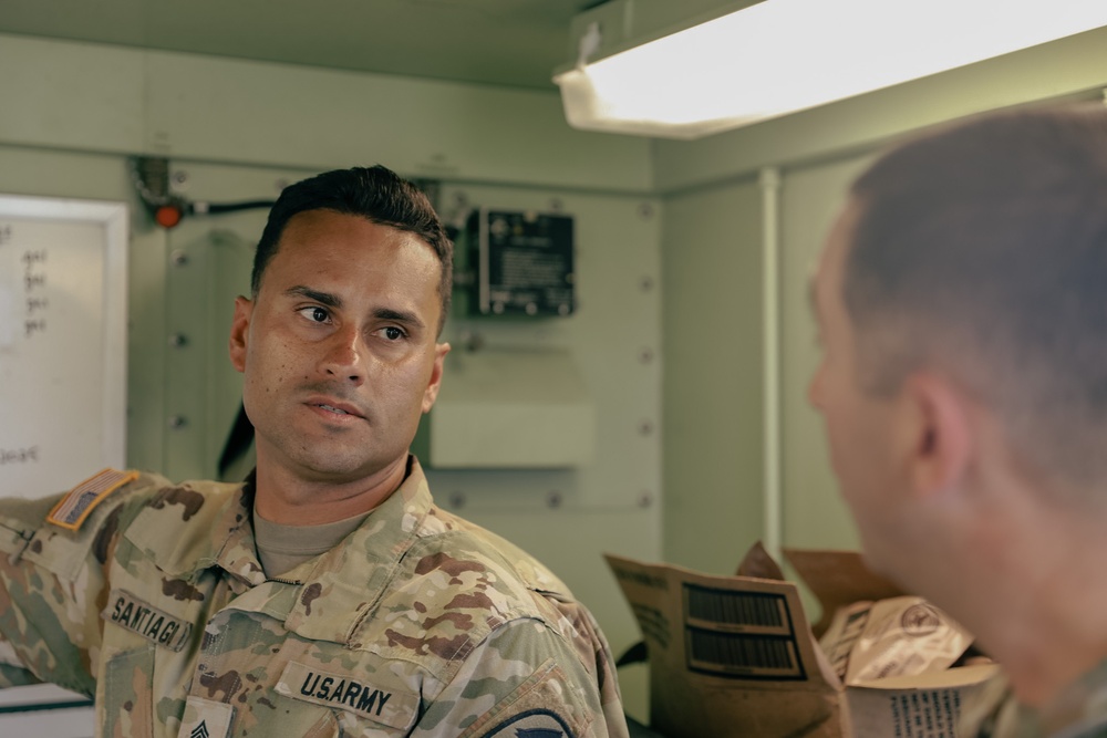 2-227th Aviation Regiment Commander visits Forward Arming and Refueling Point crews for Aerial Gunnery