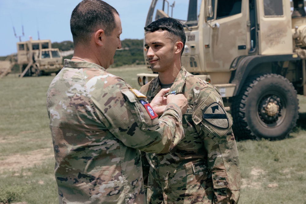 2-227th Aviation Regiment Commander visits Forward Arming and Refueling Point crews for Aerial Gunnery
