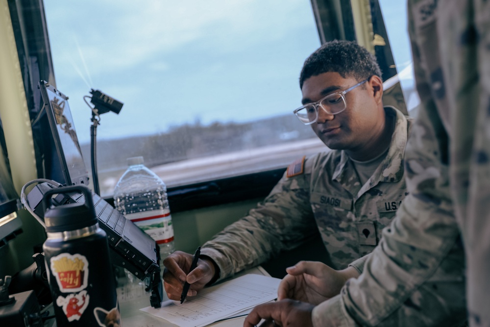 2-227th Aviation Regiment Commander visits Forward Arming and Refueling Point crews for Aerial Gunnery