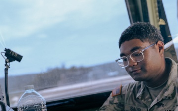 2-227th Aviation Regiment Commander visits Forward Arming and Refueling Point crews for Aerial Gunnery