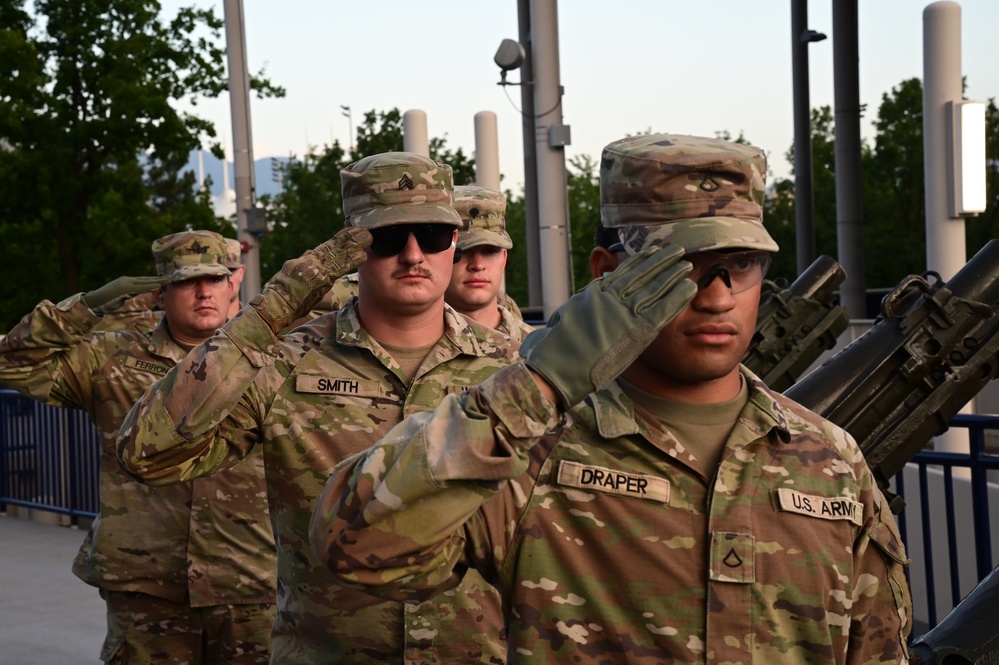 Utah National Guard Supports Stadium of Fire Event with Artillery and Flyover