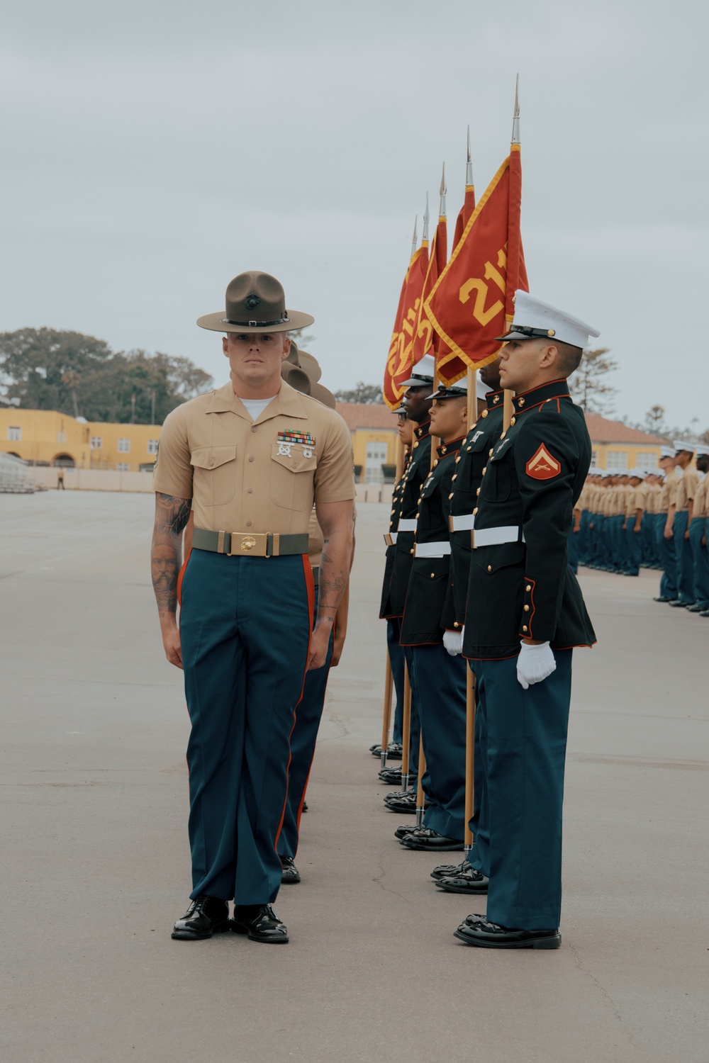 Morning Colors Ceremony and Echo Company Graduation