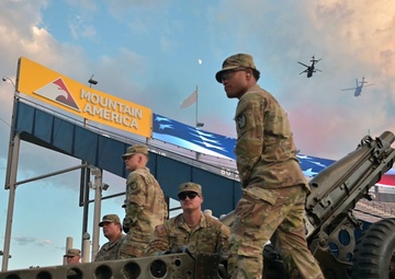 Utah National Guard Supports Stadium of Fire Event with Artillery and Flyover