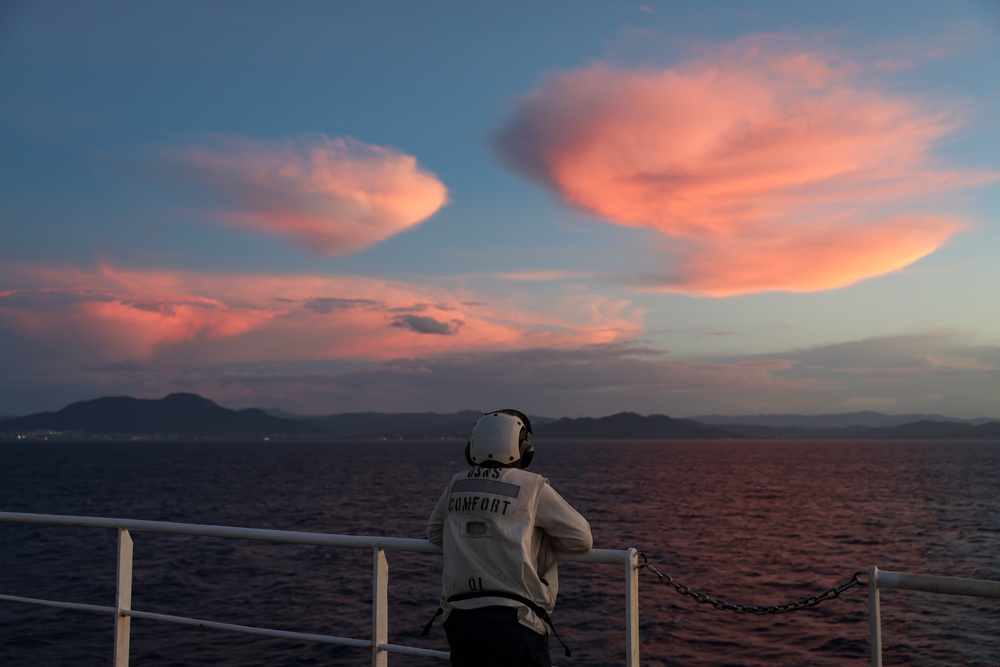 USNS Comfort Flight Operations