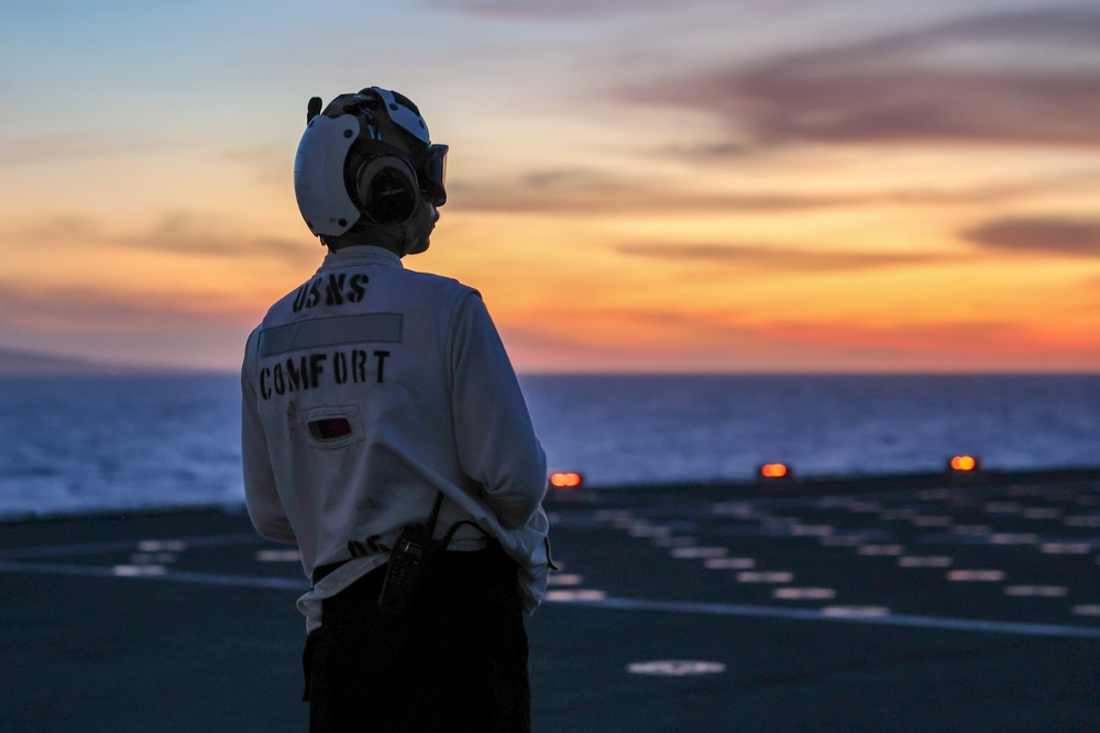 USNS Comfort Flight Operations