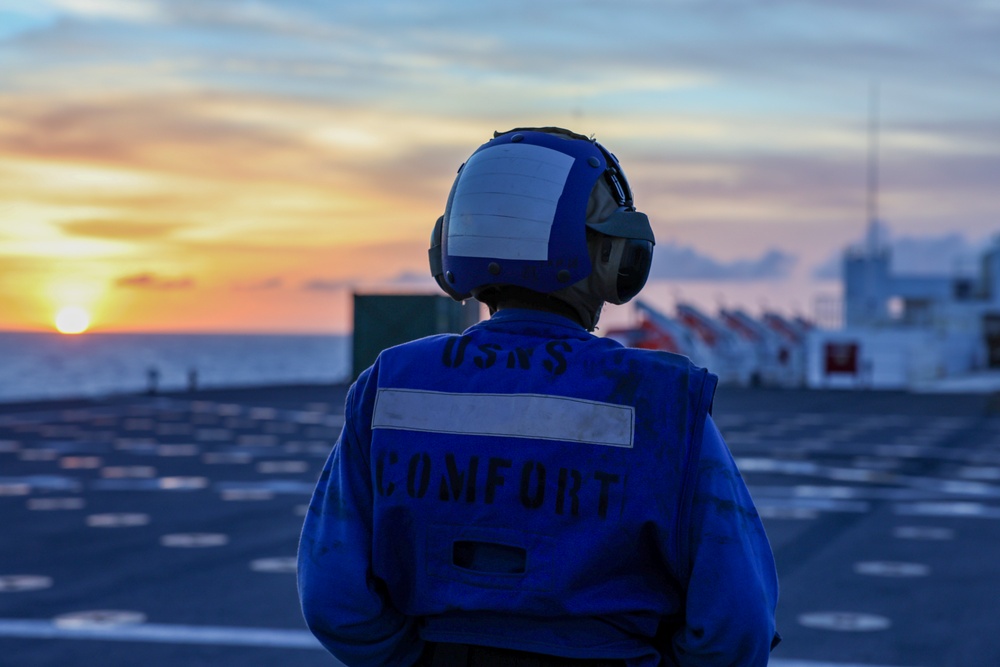 USNS Comfort Flight Operations