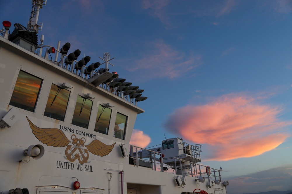USNS Comfort Flight Operations