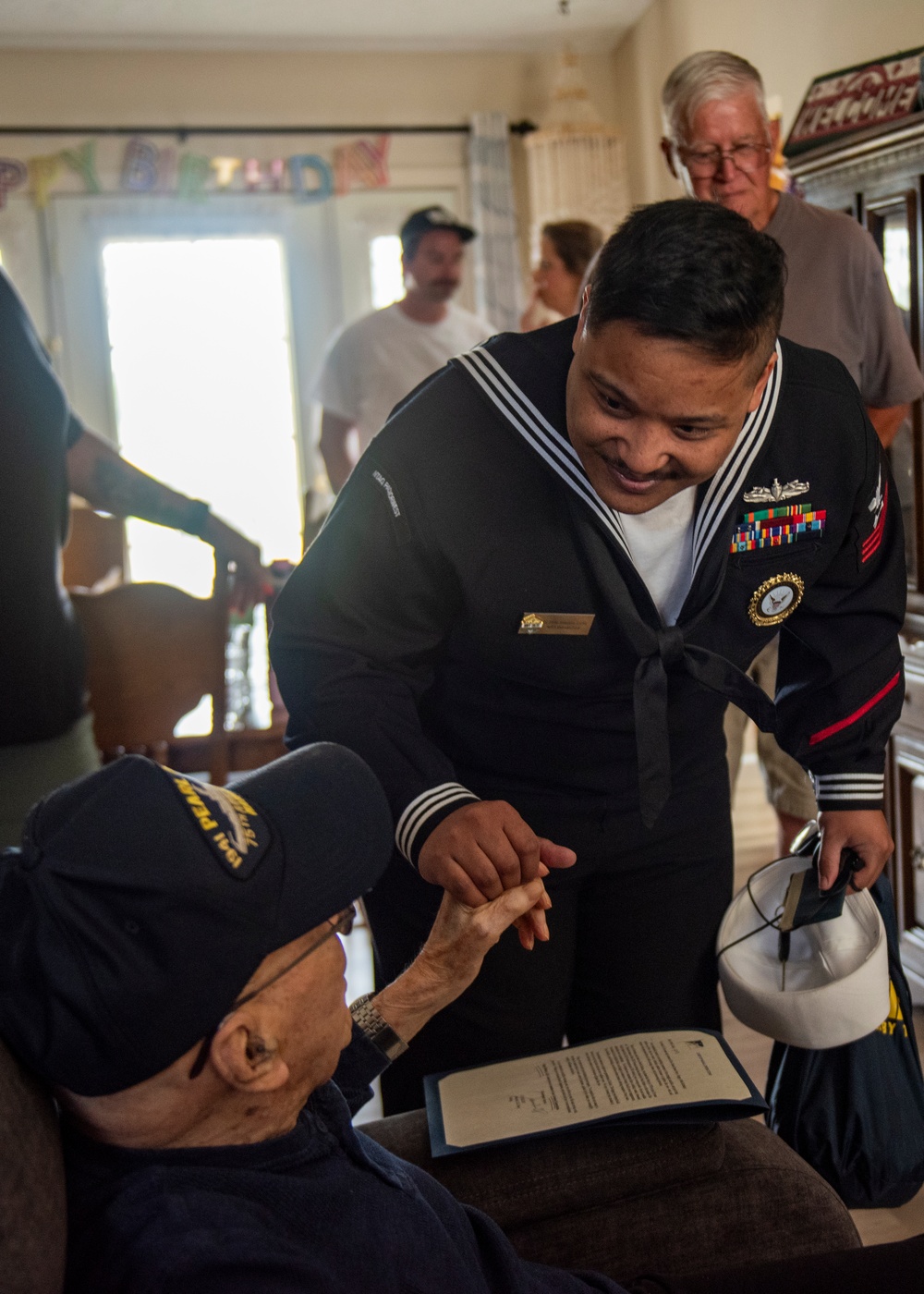 NTAG Pacific Northwest Sailor Delivers CNO Letter to WWII Veteran