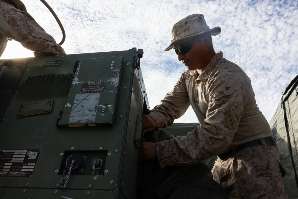 JTF-Southern Border Marines establish support center