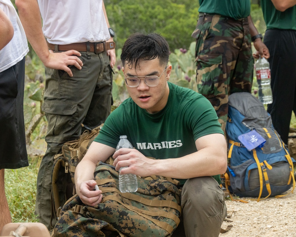 Officer Selection Team Austin conducts a conditioning hike
