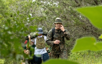 Officer Selection Team Austin conducts a conditioning hike