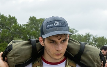 Officer Selection Team Austin conducts a conditioning hike