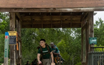 Officer Selection Team Austin conducts a conditioning hike