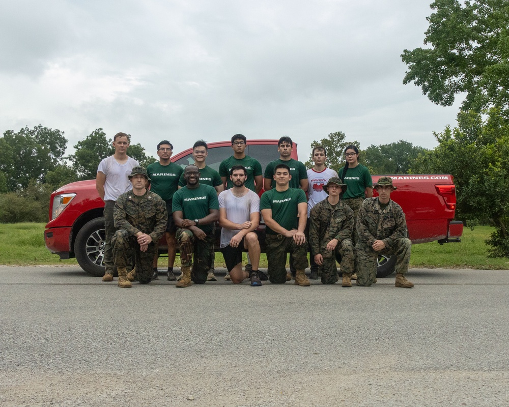 Officer Selection Team Austin conducts a conditioning hike