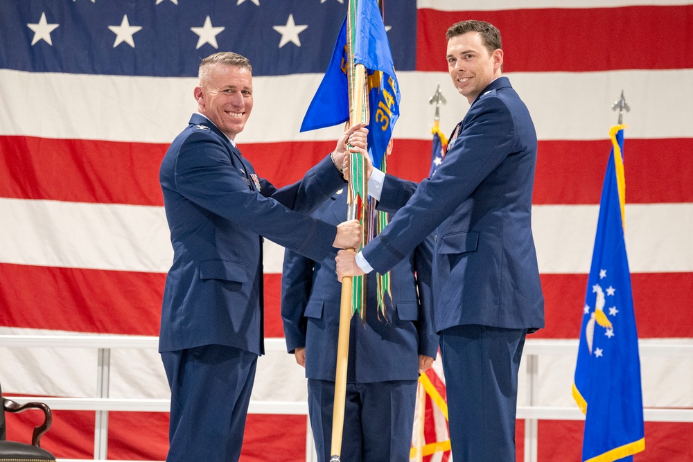 314th Fighter Squadron change of command