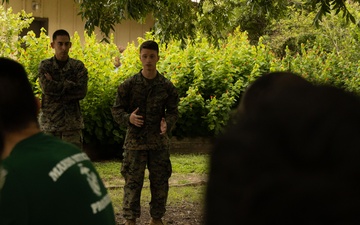 Officer Selection Team Austin conducts a conditioning hike