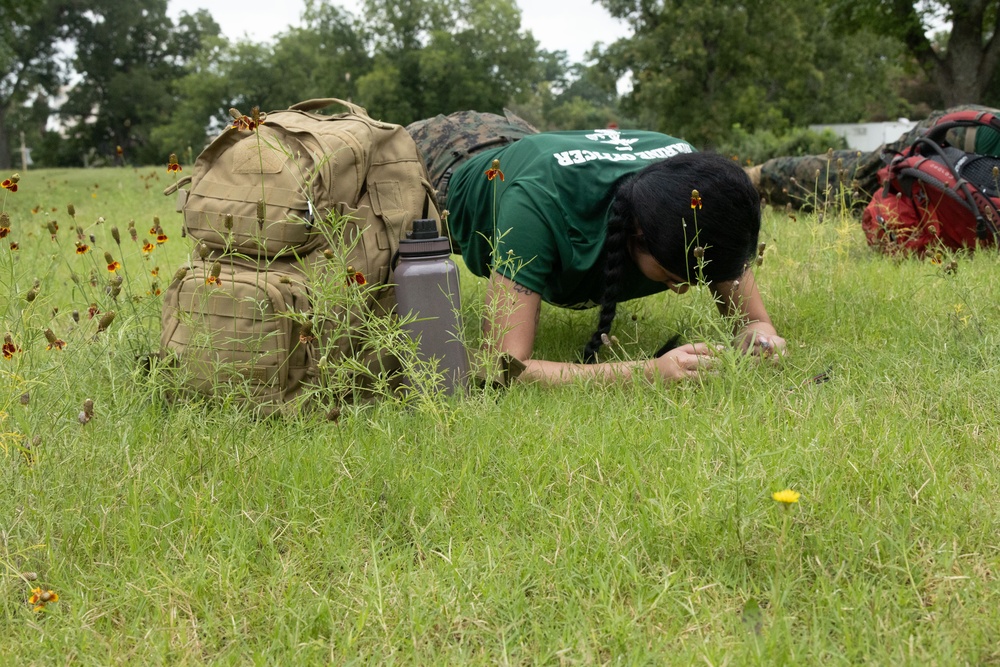Officer Selection Team Austin conducts a conditioning hike