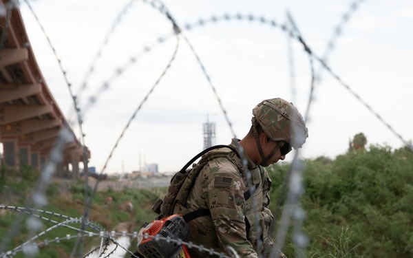 41st Engineer Battalion improves visibility on the southern border